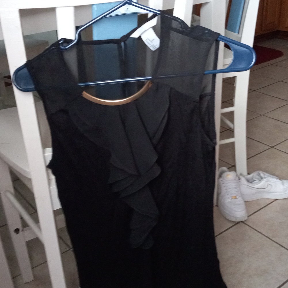 H&M black dress shirt size M
